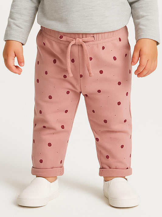 Baby Girls French Terry Sweat Pink Pant