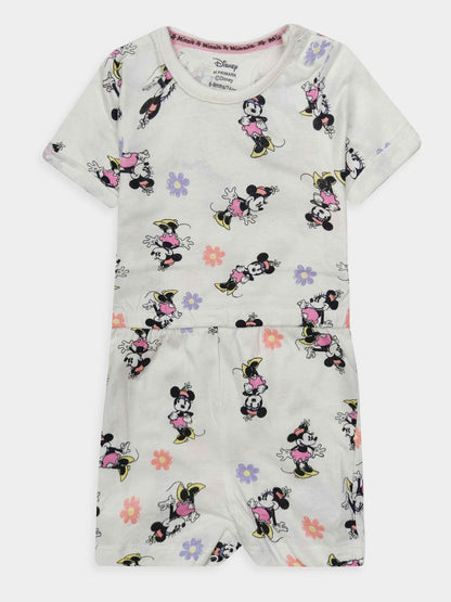 Baby Girls Printed Dungaree