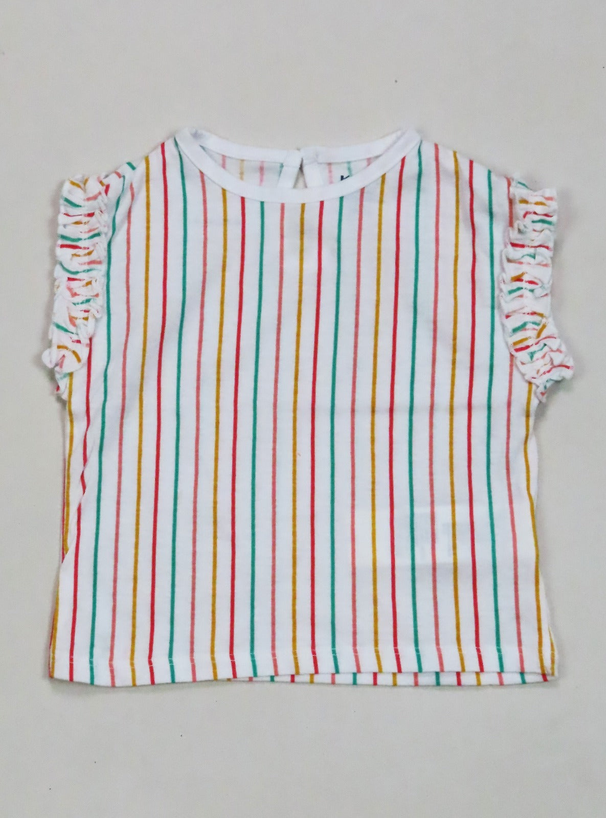 Baby Girls Printed T Shirt Multi Striped