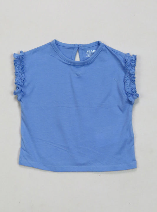 Baby Girls Printed T Shirt Ice Blue