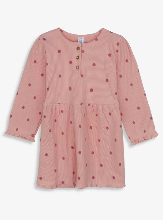 Baby Girls Printed Long Sleeve Dress