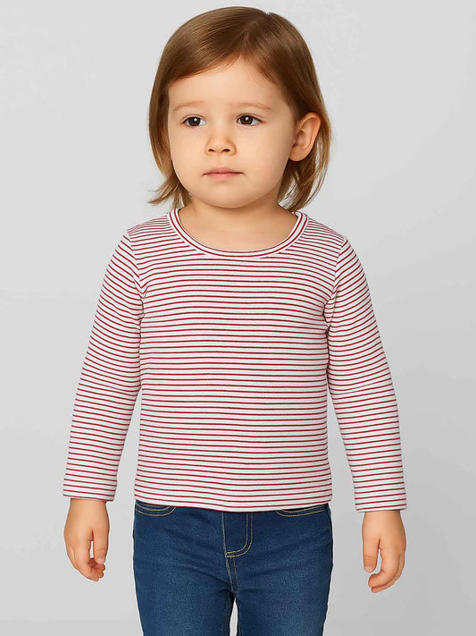 Baby Girls Long Sleeve T Shirt Red