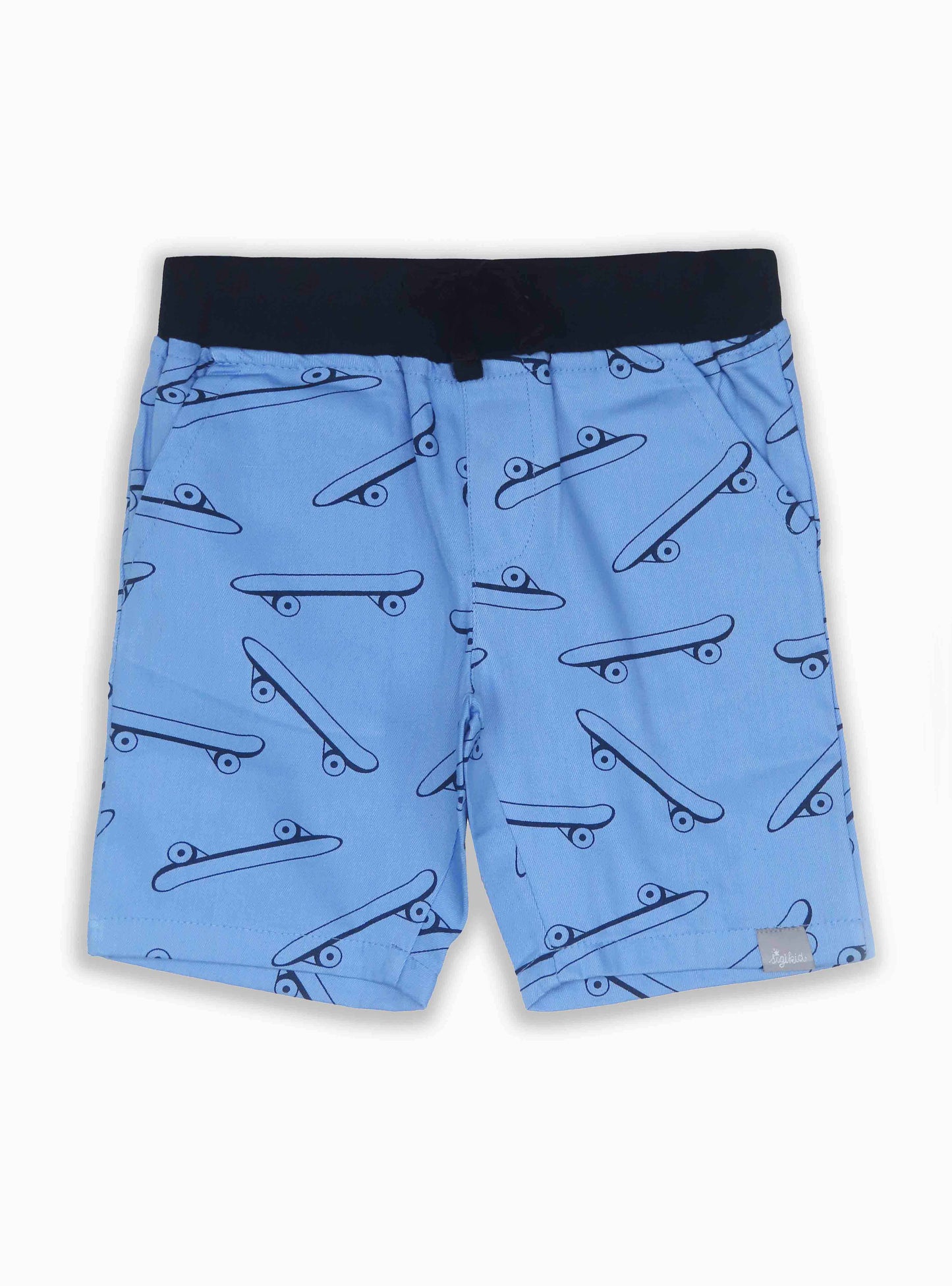 Baby Boys Blue Woven Shorts