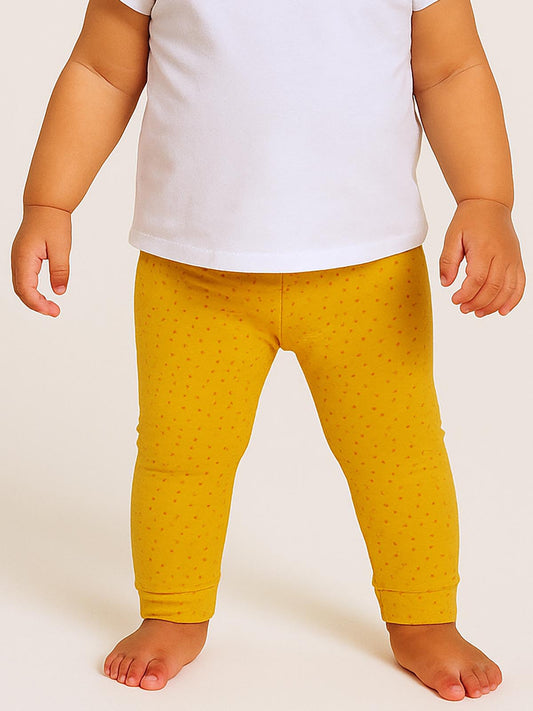 Baby Girls Stretch Mustard Legging