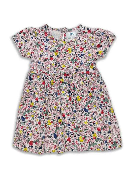 Baby Girls Printed Knit Dress Flower AOP