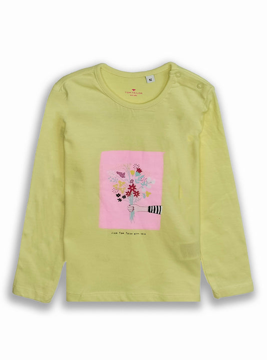 Baby Girls Yellow Flower T Shirt