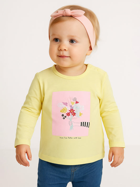 Baby Girls Yellow Flower T Shirt