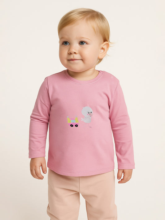 Baby Girls Baby Pink T Shirt