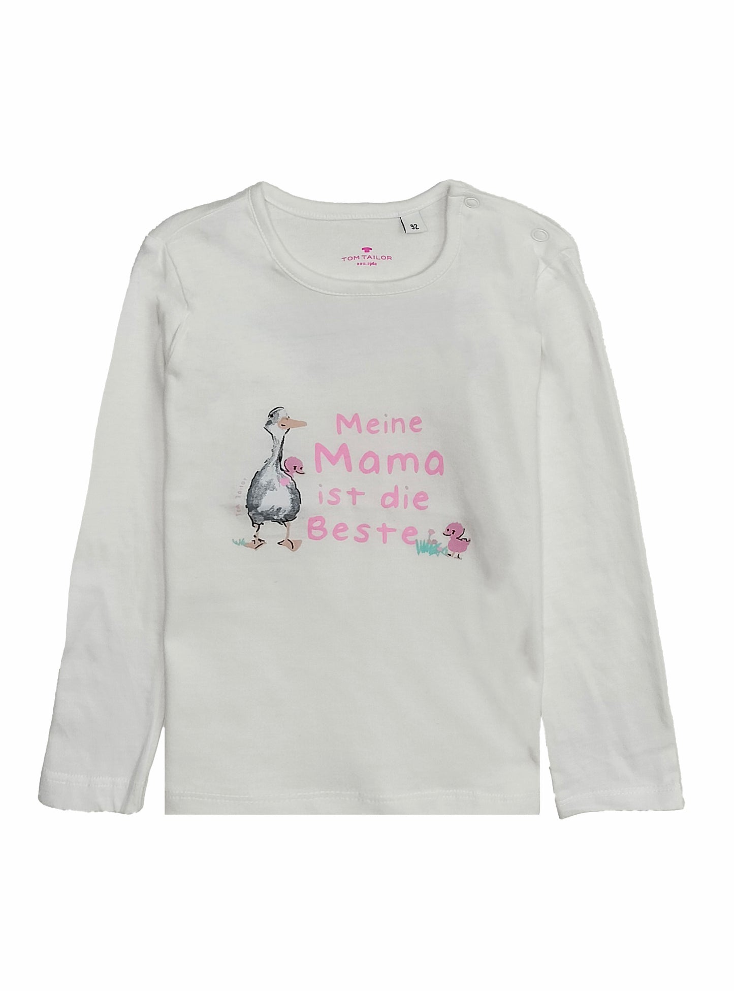 Baby Girls White Meine T Shirt