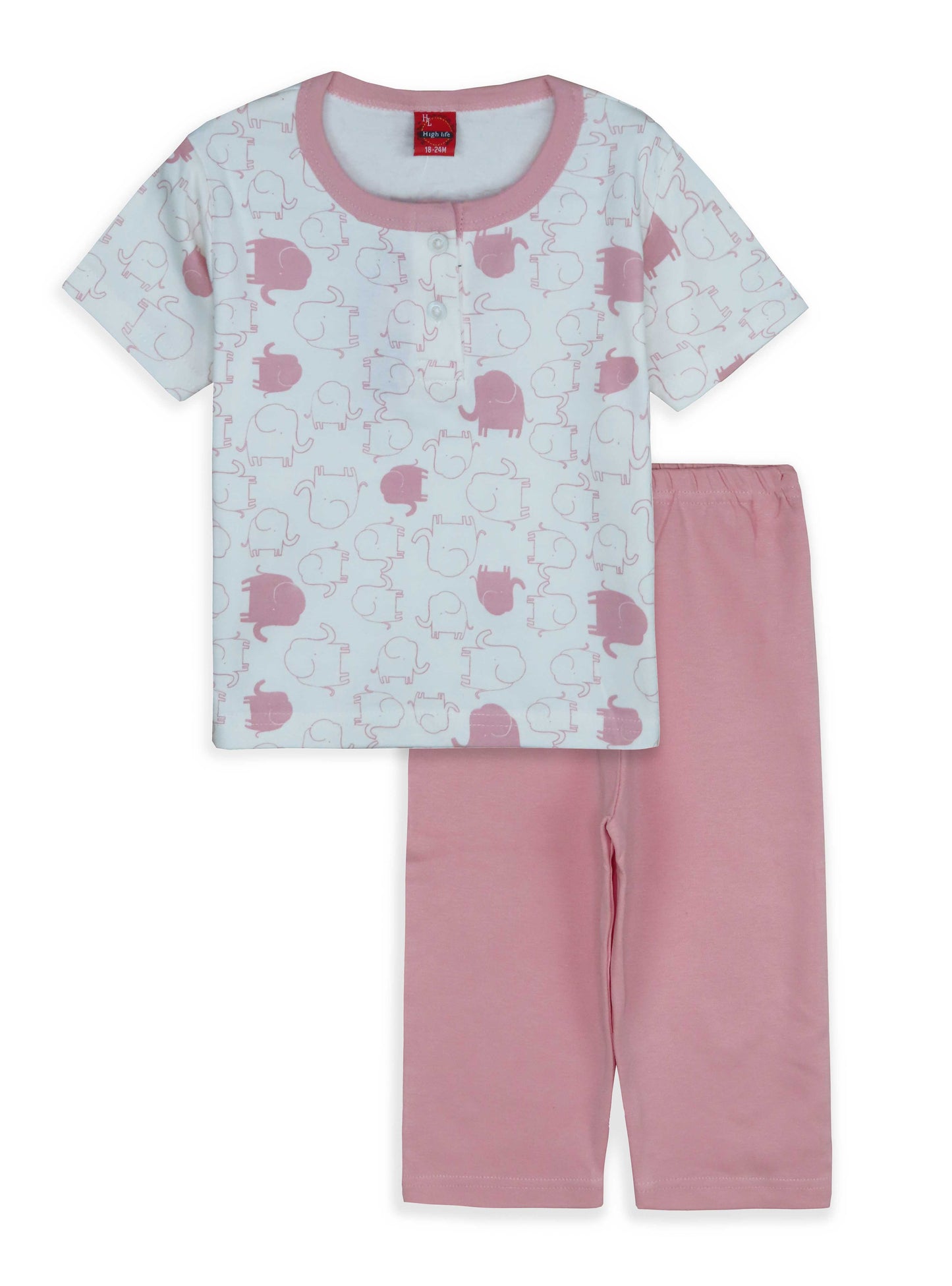 Baby Girls Interlock Pyjama Set