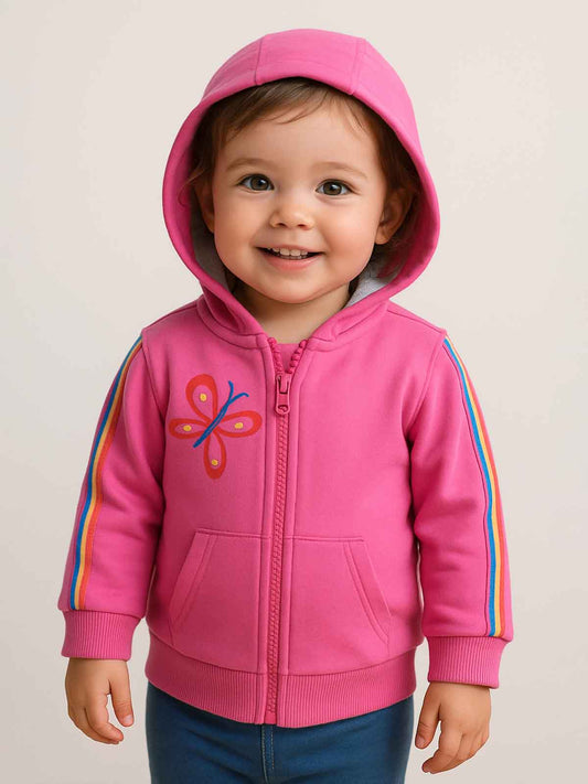 Baby Girls Full Zipper Sweatshirt
