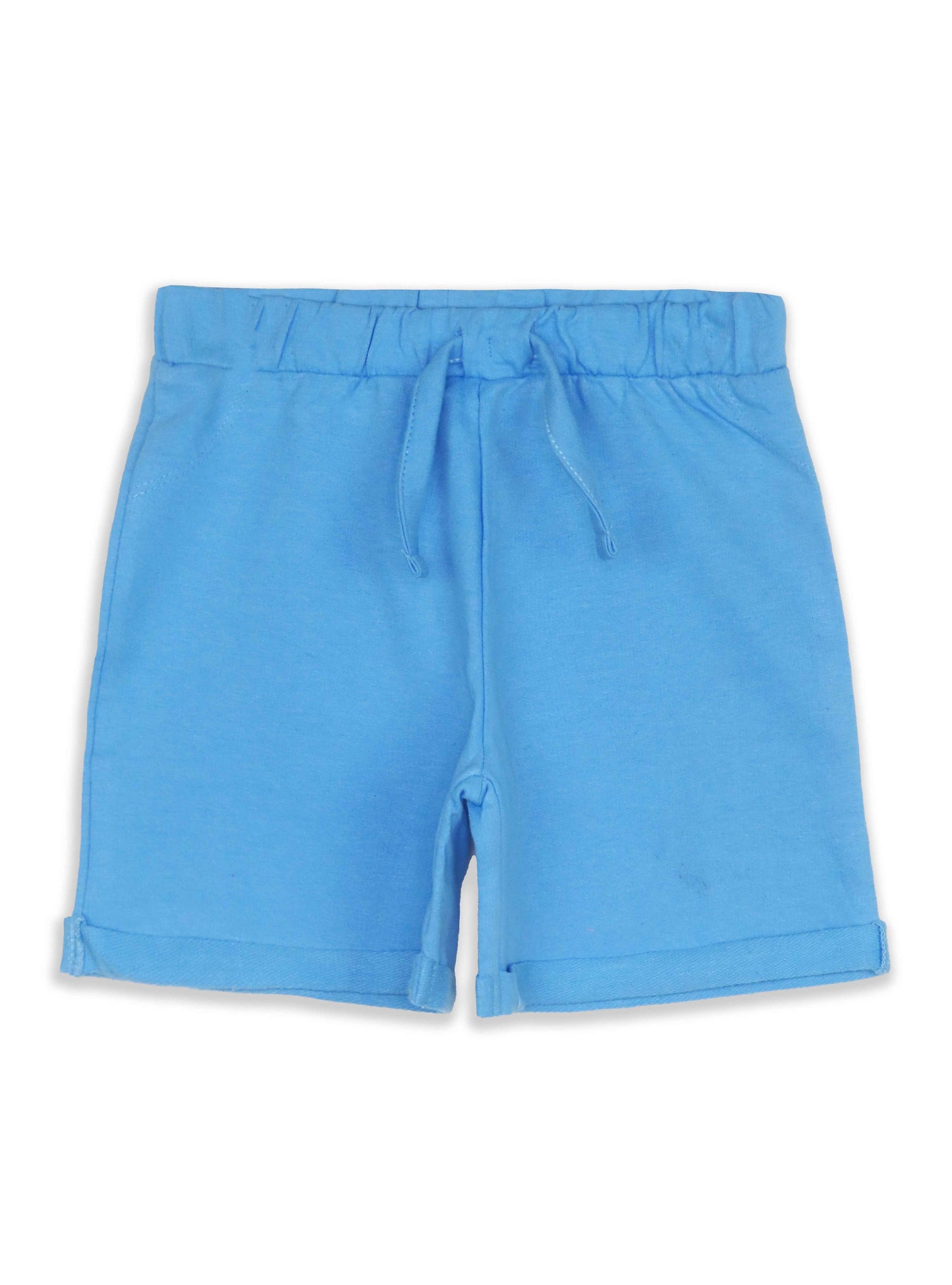 Baby Girls Knit Sky Blue Shorts