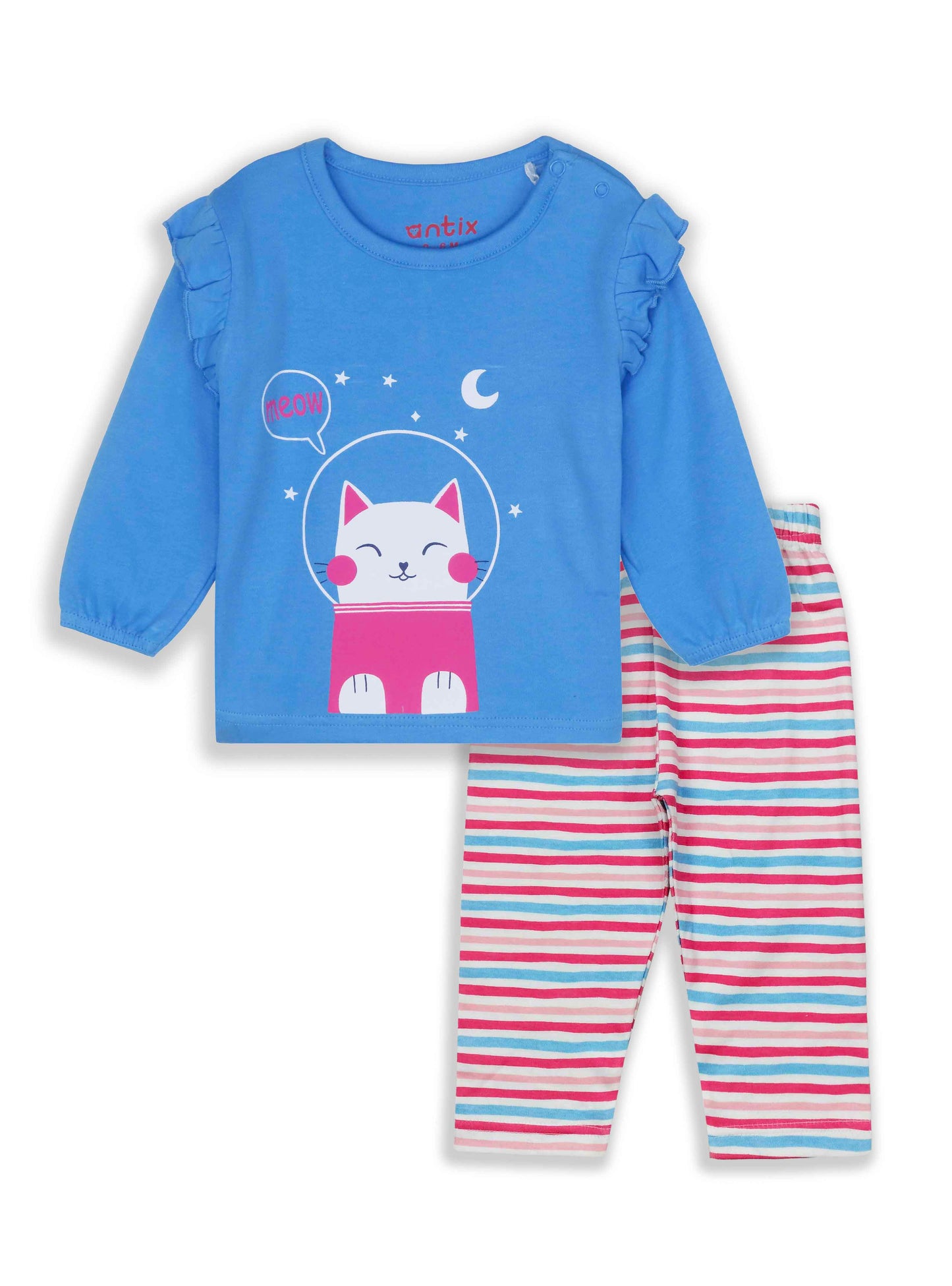 Baby Girls Printed Pyjama Set