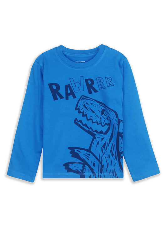 Baby Boys Long Sleeve Blue T Shirt