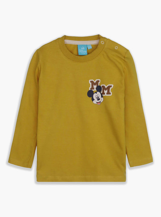 Boys Long Sleeve Mustard T Shirt