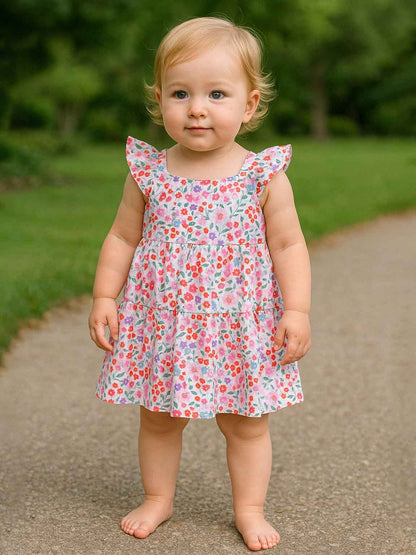 Baby Girls Printed Short Dress