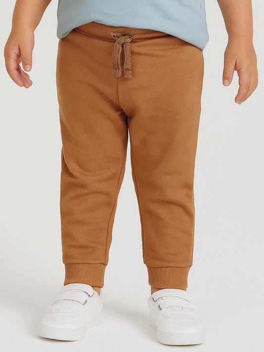 Baby Boys French Terry Brown Jogger