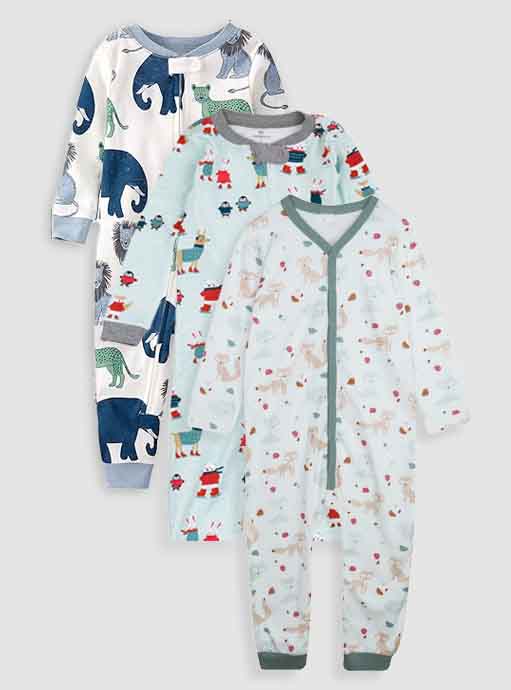 Baby Boys Printed Coveralls