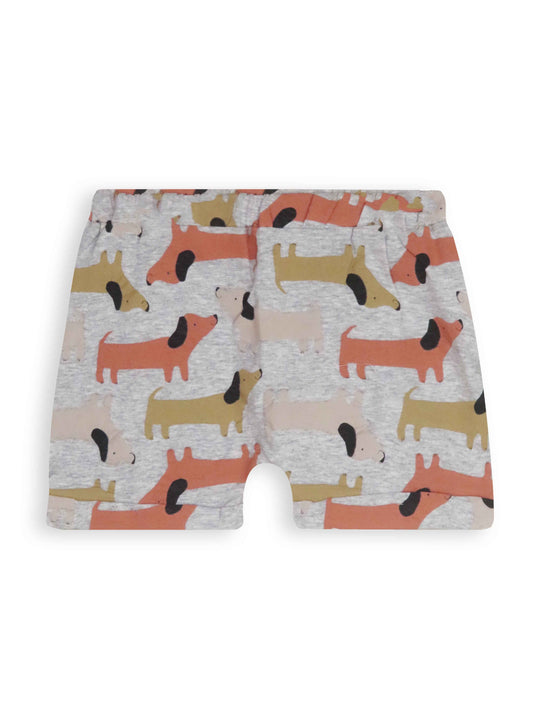 Baby Boys Melange AOP Knit Shorts