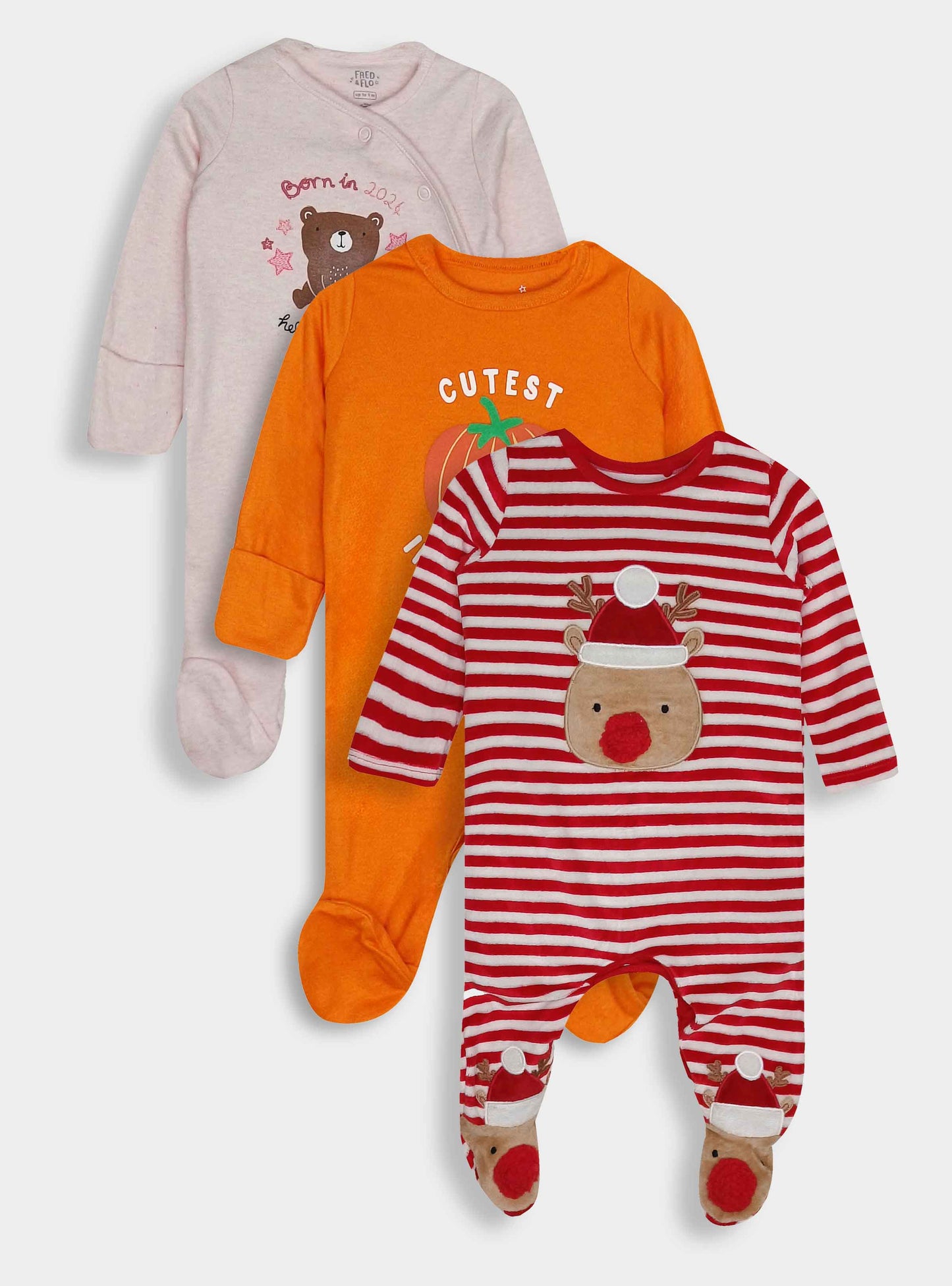 Baby Printed Sleepsuits Assorted