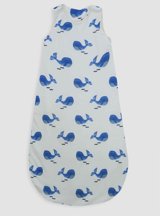 Baby Sleeveless Sleeping Bag Whale Print