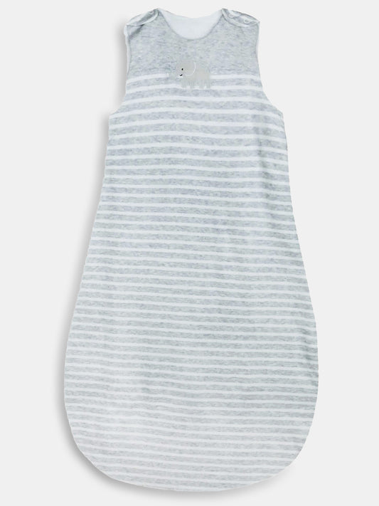 Baby Sleeveless Sleeping Bag Grey Striped