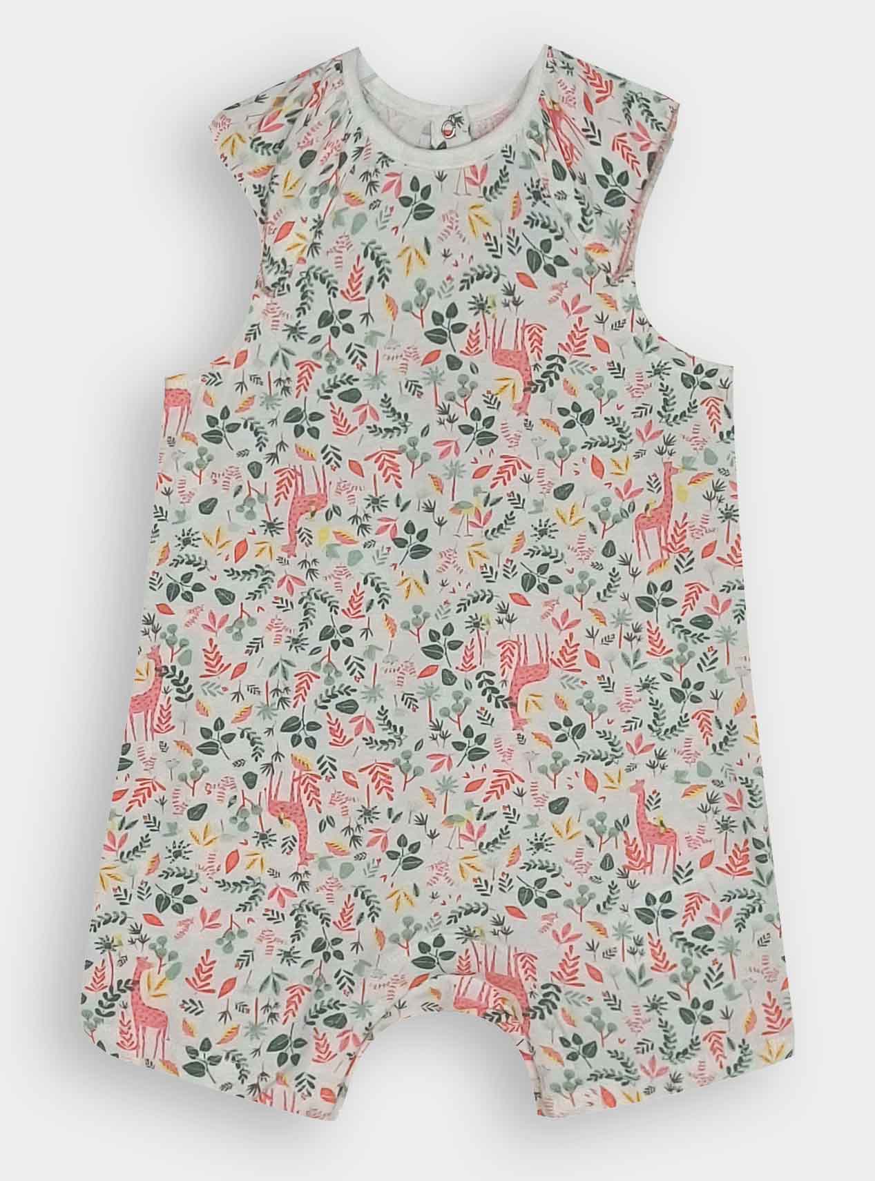 Baby Girls Printed Dungaree