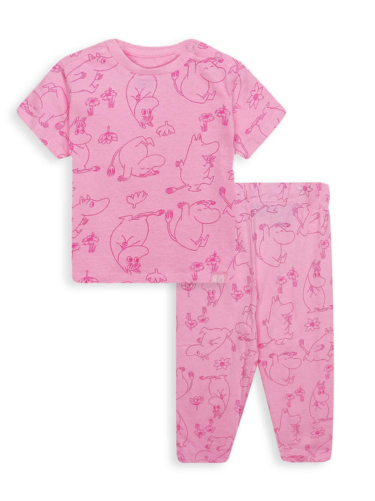 Baby Girls Printed Pyjama Set