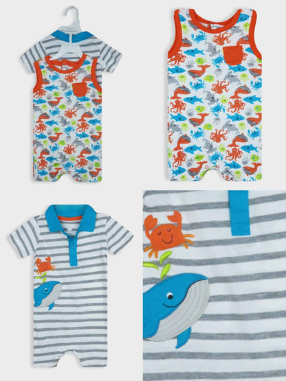 Baby Boys 2 Pc Playsuit Set