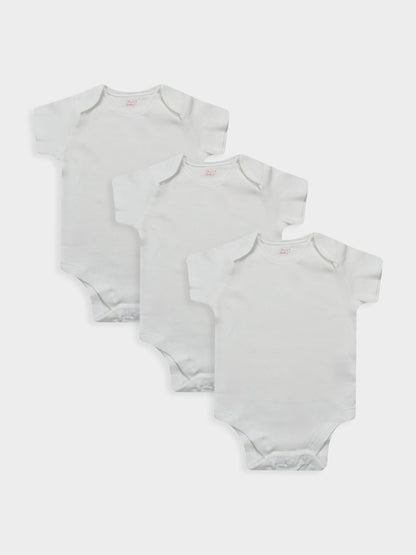 Baby White 3 Pack Bodysuits