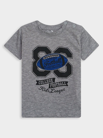 Baby Boys Printed  Heather T-Shirt