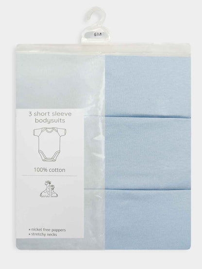 Baby 3 Pack  Short Sleeve Bodysuits