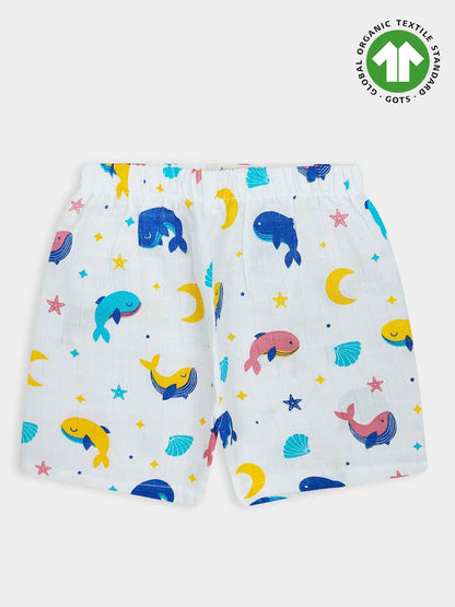 Baby Muslin Jabla Shorty Set