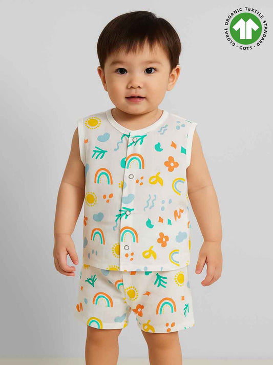 Baby Muslin Jabla Shorty Set