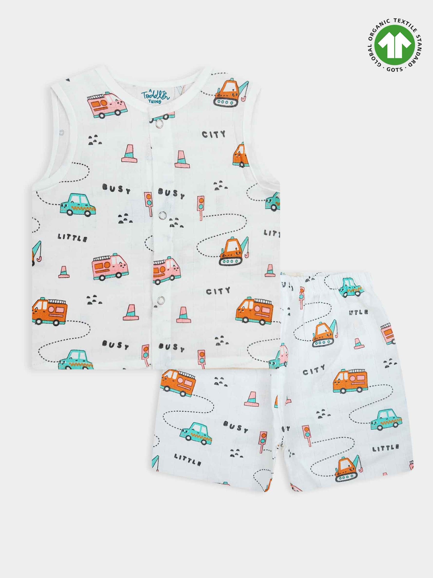 Baby Muslin Jabla Shorty Set
