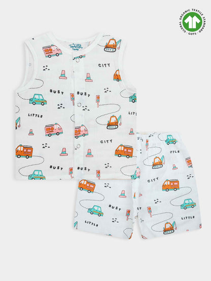 Baby Muslin Jabla Shorty Set