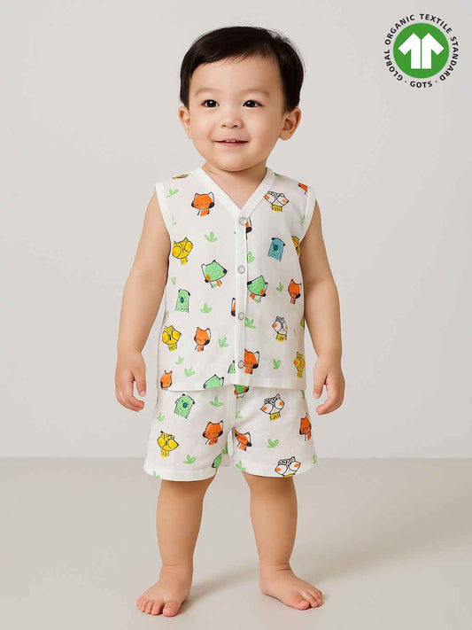 Baby Muslin Jabla Shorty Set