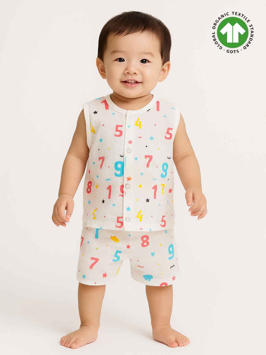 Baby Muslin Jabla Shorty Set