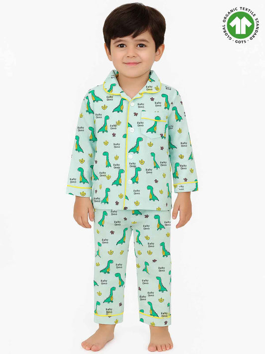 Kids Muslin Full Sleeve Pyjama Set