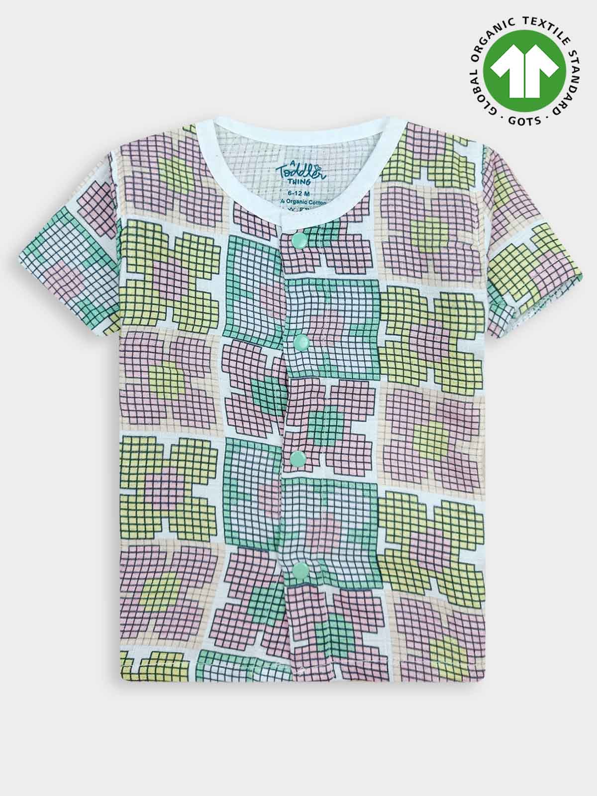 Kids Muslin Printed Pyjama Set