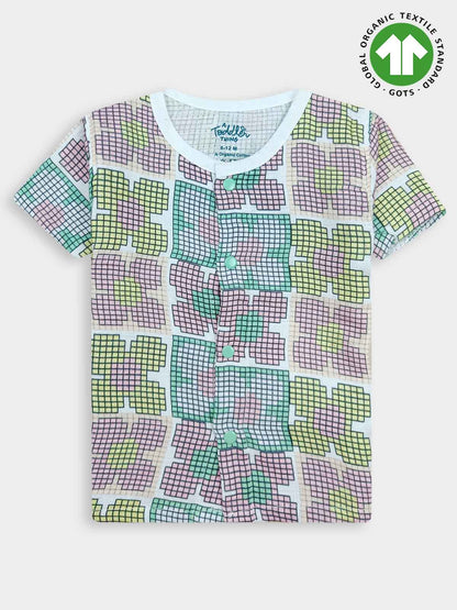 Kids Muslin Printed Pyjama Set