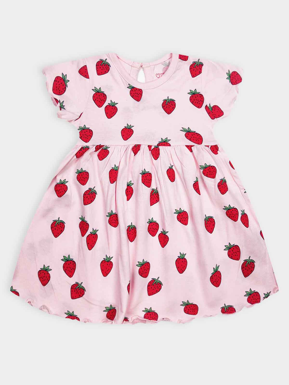 Baby Girl Printed Pink AOP Dress