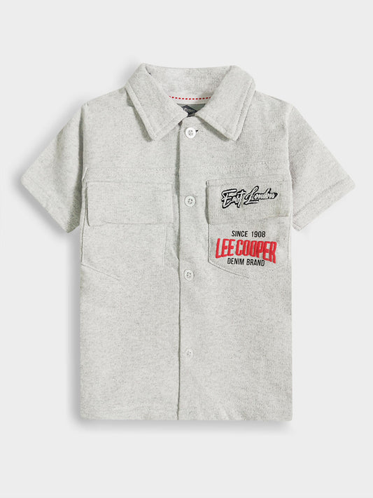 Baby Boys Knit Melange Shirt