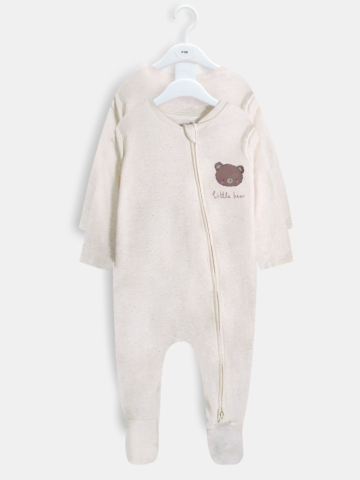 Baby Girls Printed 2 Pack Sleepsuits