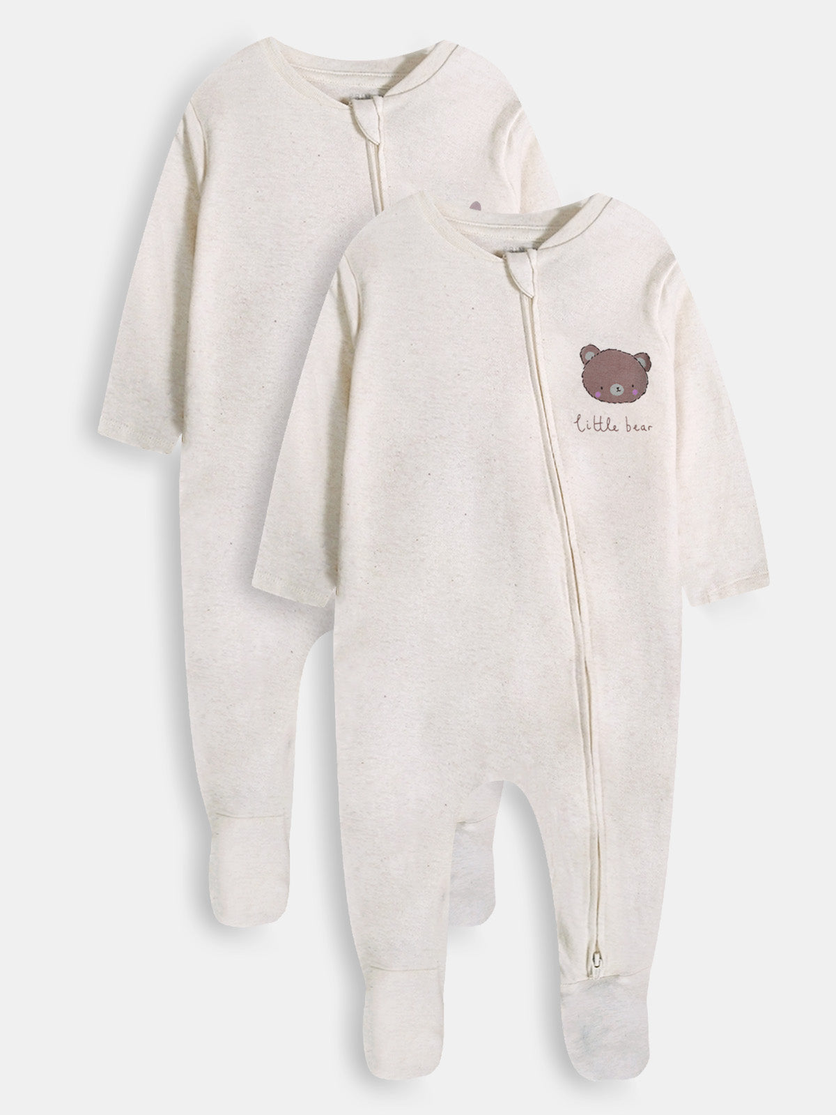 Baby Girls Printed 2 Pack Sleepsuits