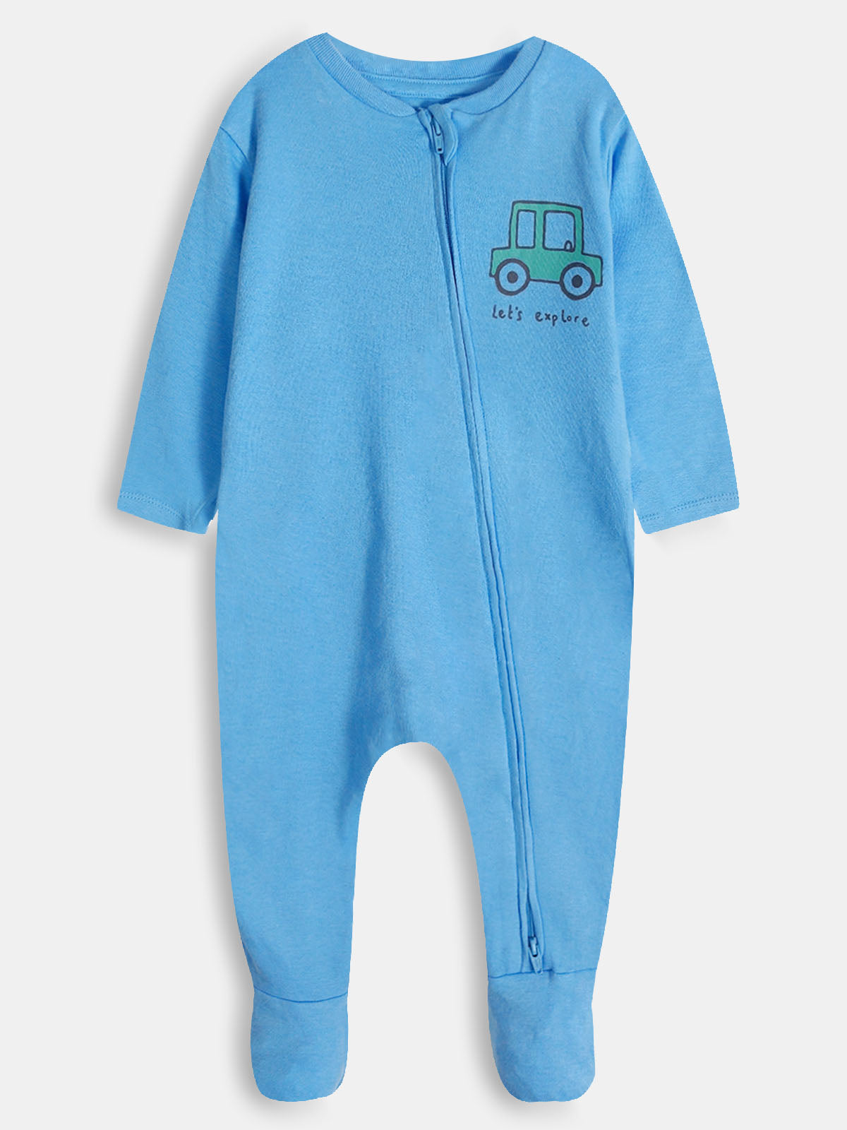 Baby Girls Printed 2 Pack Sleepsuits