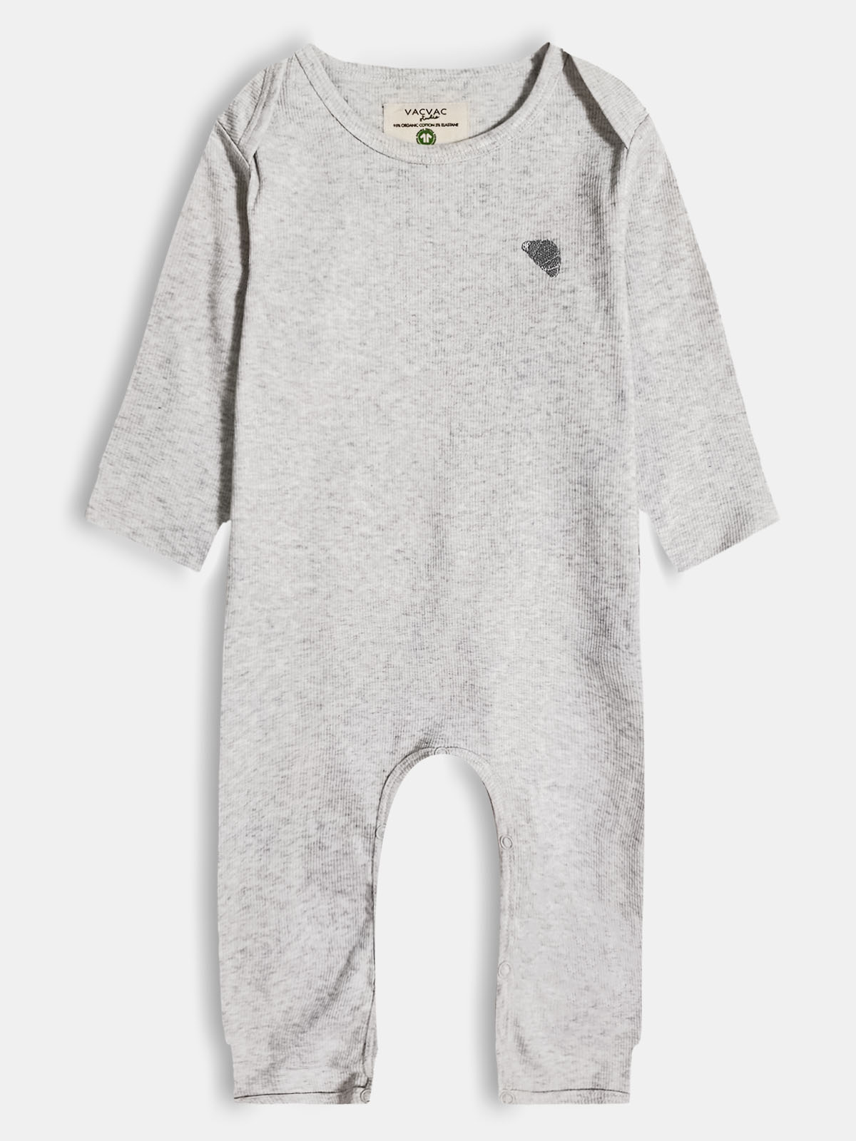 Baby Long Sleeve Rib Playsuits Mixed