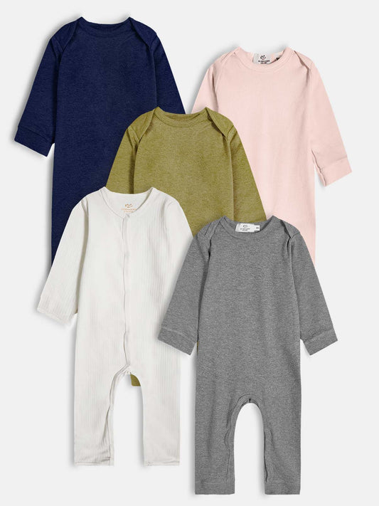 Baby Long Sleeve Playsuits Mixed
