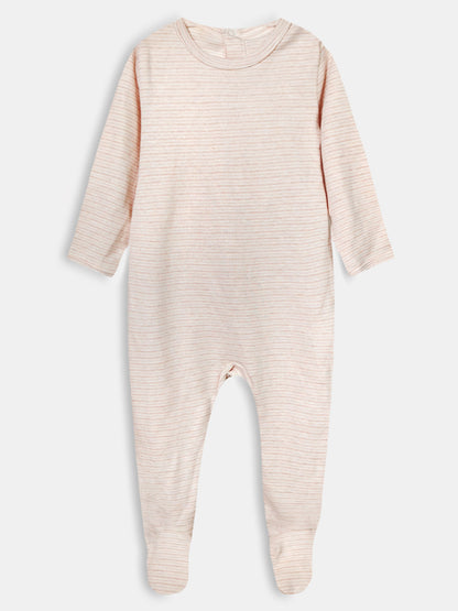 Baby Striped Sleepsuits Mixed