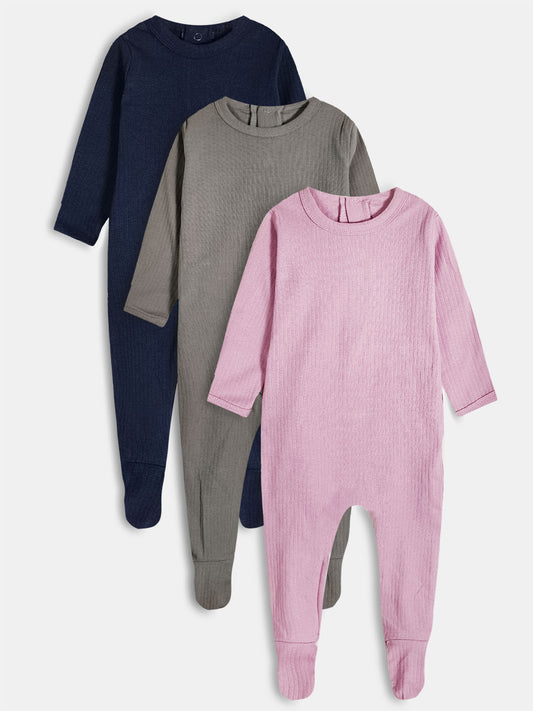 Baby Drop Needle Sleepsuits Mixed